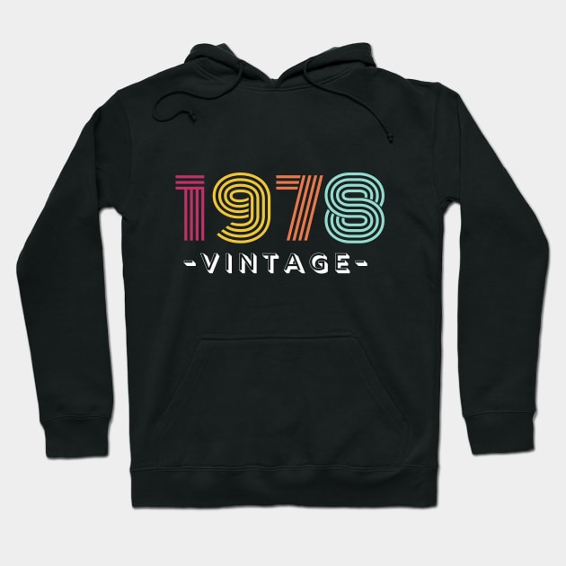 Vintage 1978  Retro Shirt Design Hoodie by mook design